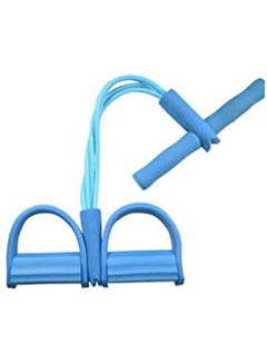 Generic 4-Tube Foot Pedal Pull Rope Resistance Exercise Sit-Up Yoga Fitness Equipment 
