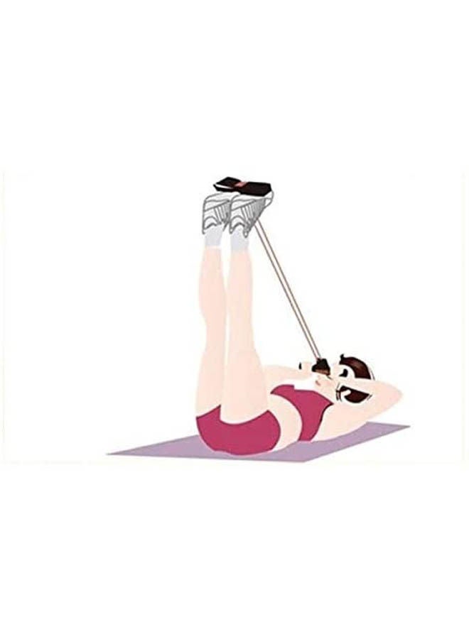 Generic Fitness Resistance Band Pedal Exerciser Leg Exerciser Yoga Pull Rope Sit-Up Bodybuilding Expander Puller  - Image 2