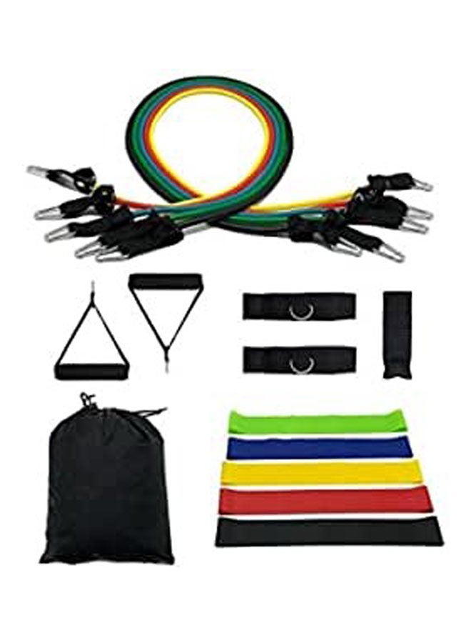 Generic Perfect Set Of Resistance Bands Exercise Bands 5Pcs- 11Pcs-16Pcs Including Door Anchor Ankle Straps Exercise Chart And Resistance Band Packed In Portable Pouch