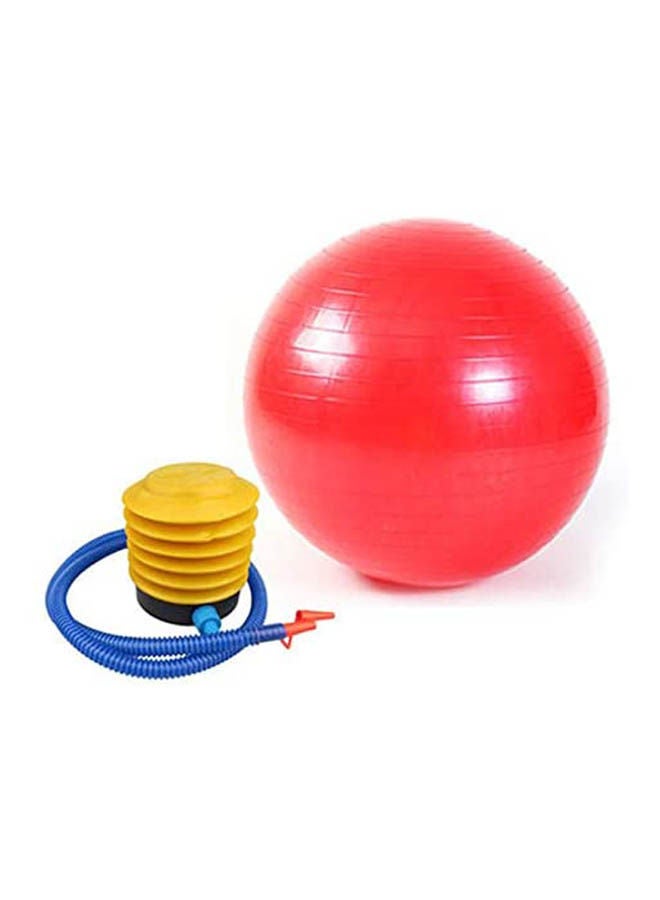 ماركة غير محددة Gym Ball Exercise Fitness Aerobic Yoga Core Swiss Workout Dual Action Pump 65cm  - Image 1