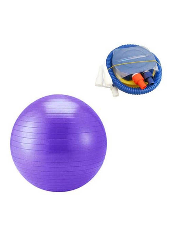 ماركة غير محددة Gym Ball Exercise Fitness Aerobic Yoga Core Muscles Swiss Back Workout Dual Action Pump 65cm 