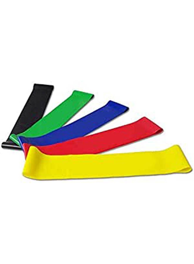 5 Color Body Building Yoga Stretch Bands Fitness Resistance Belt Fitness Rubber Band