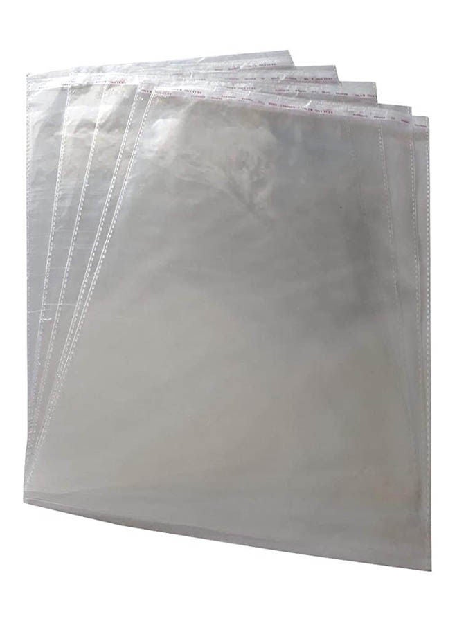 Peel And Seal Plastic Bag 5 Piece White 22 X 30cm