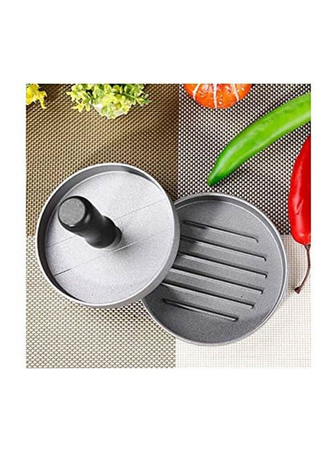 ماركة غير محددة Cooking Tools Hamburger Patties Maker Burger Hamburger Press Meat Press Cookware Kitchen Dining Bar Tool Silver  - Image 2