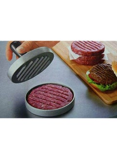 Generic Cookware Hamburger Patties Maker Aluminum Die Casting Single Burger Press Meat Silver  - Image 2