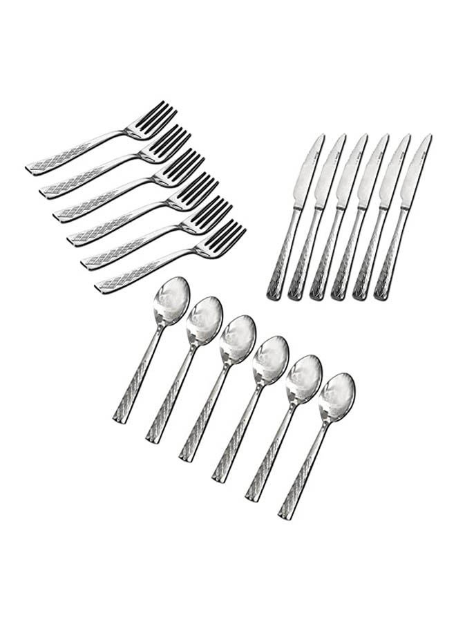 Dinner Set 18 Pieces Yaqut Silver