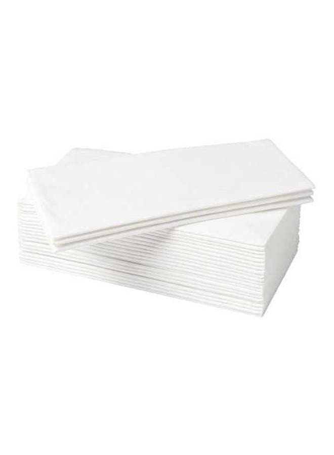 ماركة غير محددة Disposable Napkins - 25 Pieces White 