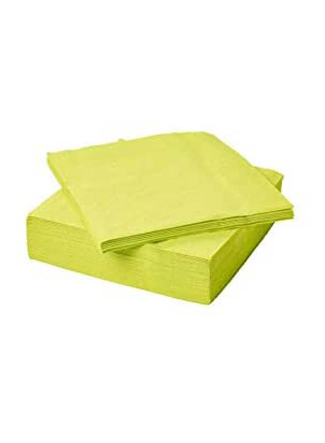 ماركة غير محددة Disposable Napkins - 50 Pieces Light Green 