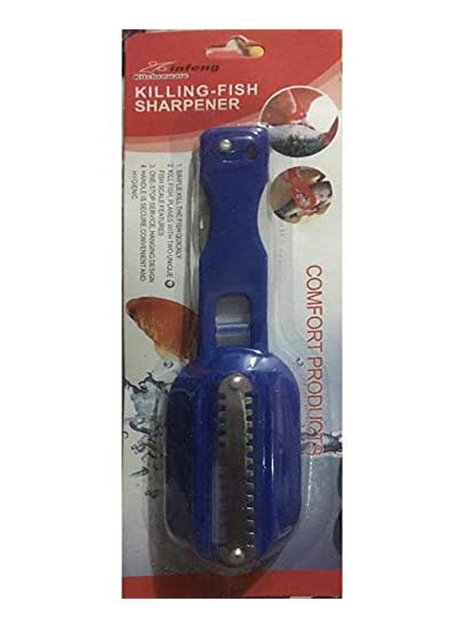 Fish Scale Remover With Cutting Knife Blue