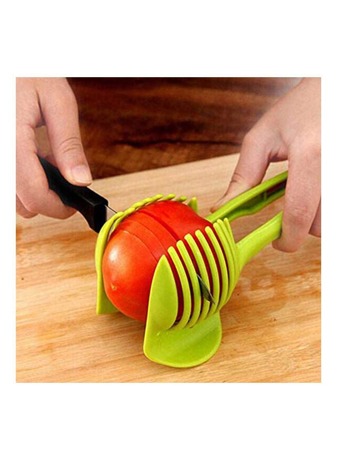 ماركة غير محددة Tomato Potato Lemon Fruit Slicer Multifunctional Handheld Round Green  - Image 2