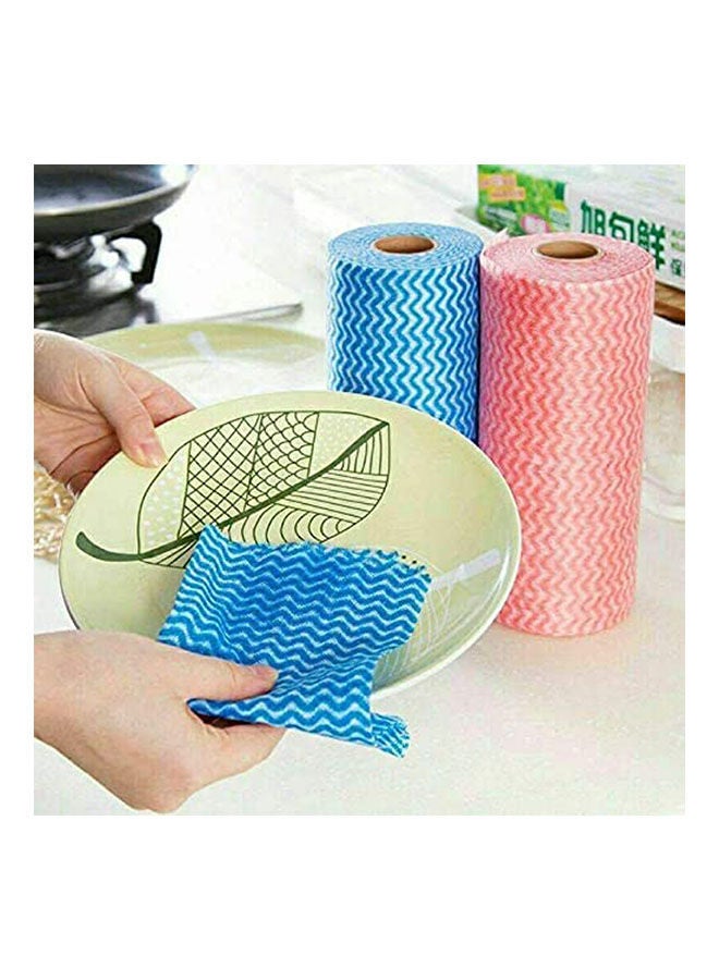 Kitchen Multi-Use Towels Roll 50 Sheets Pink - Image 2