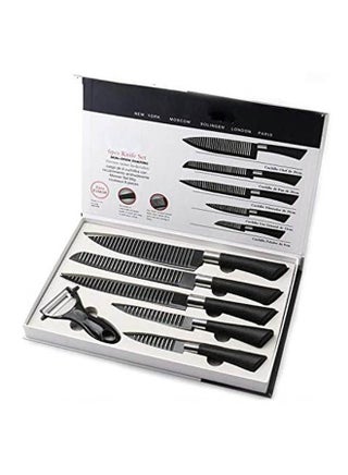 Knife Set 6 Piece Kitchen Knife Gift Set Black - v1651158254/N53242515A_1