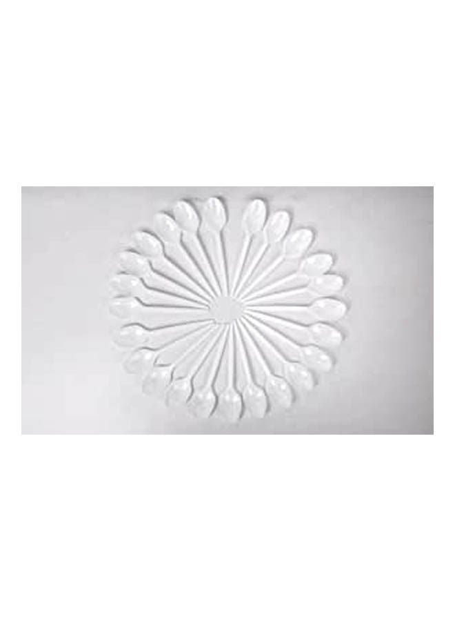 Large Spoons 24 Pcs White