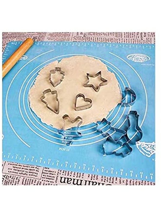 Measure Non Stick Rolling Baking Mat Blue - Image 2
