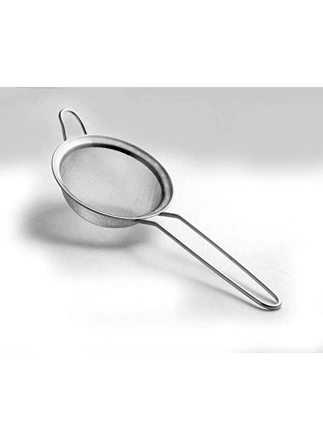 Stainless Steel Tea Strainer Silver 12.5cm