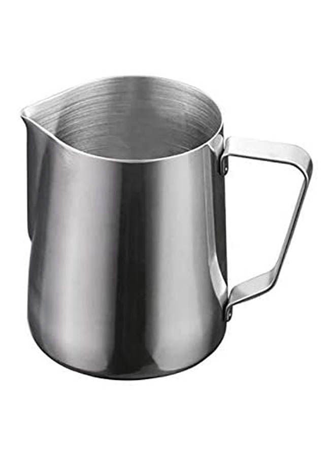 Stainless Steel Pull Flower Coffee Cup Silver 350ml 