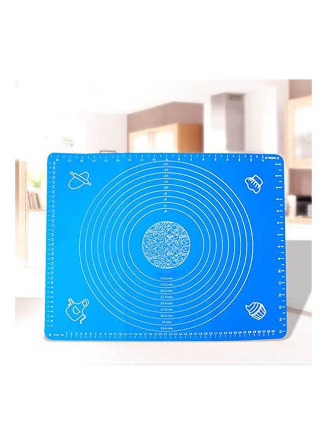 Silicone Baking Mat Thickening Pad Baking Bakeware Liners Blue 50x40cm  - Image 2