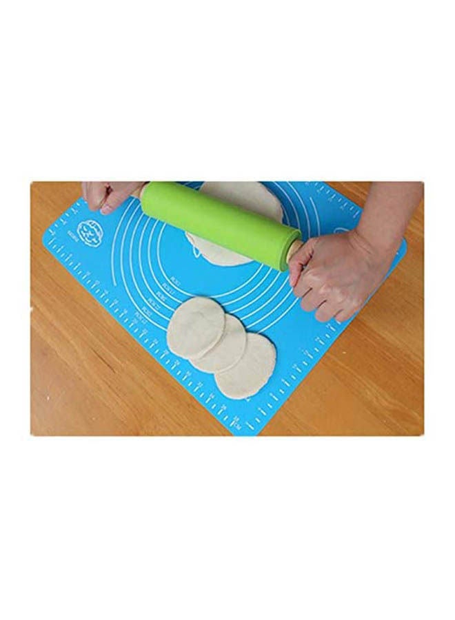 Silicone Baking Mat Thickening Pad Baking Bakeware Liners Blue 50x40cm  - Image 2