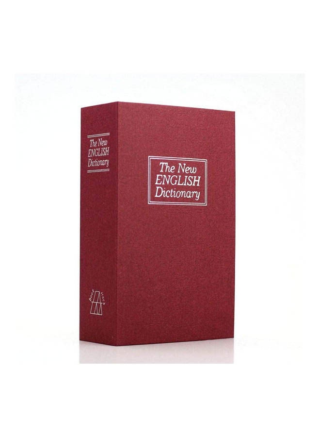 Small Metal Safe In The Form Of A Real Book To Save Money Red - Image 1