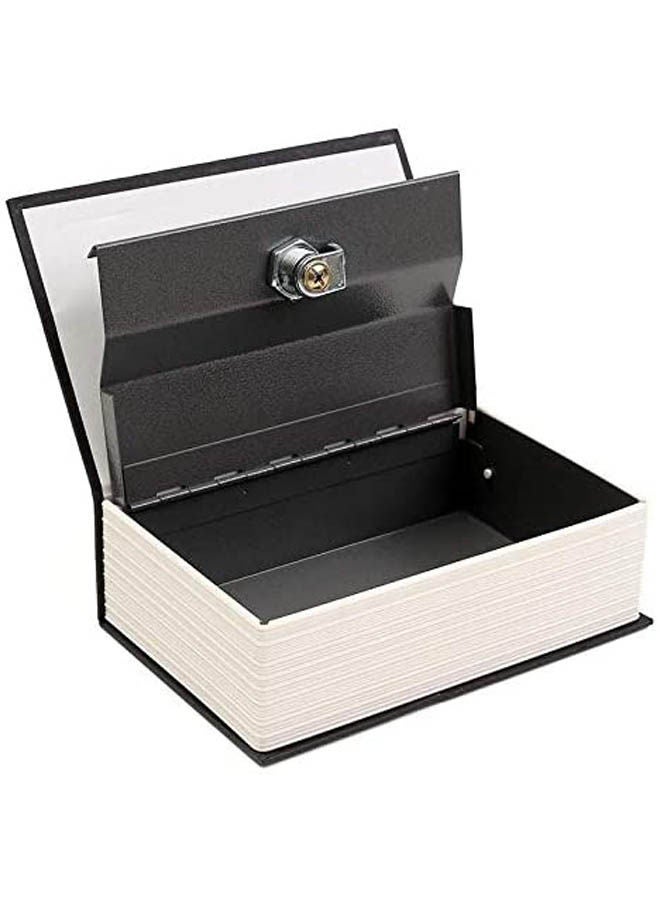 Generic - Small Metal Safe In The Form Of A Real Book To Save Money Black - Image 1