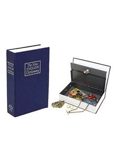 Small Metal Safe In The Form Of A Real Book To Save Money Blue