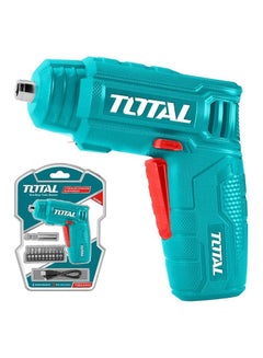 Total Tools Battery Screwdriver 4 Volt Blue/Multicolour 