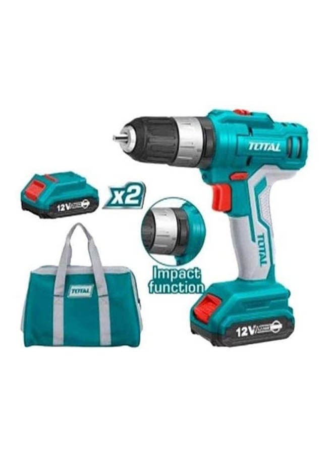 Total Tools - Cordless Screwdriver 20 Volt And Extra Battery And 51 Pieces Item 4402 Blue/Multicolour - Image 1