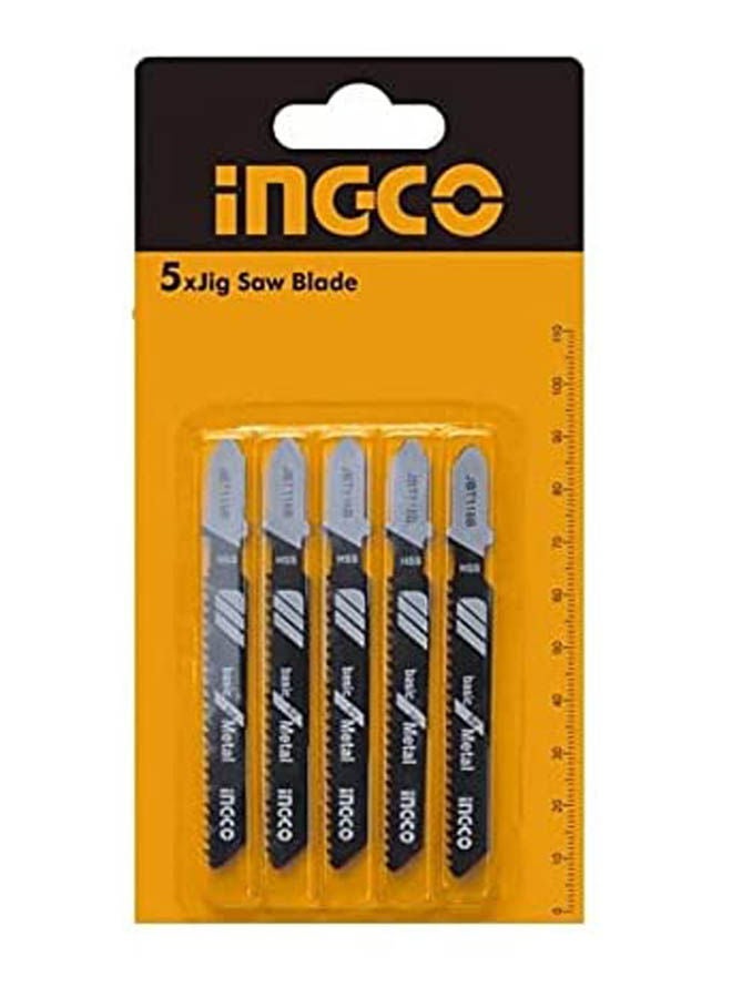 INGCO - Jig Saw Blade Set For Acrylic And Wood Black/White - Image 1