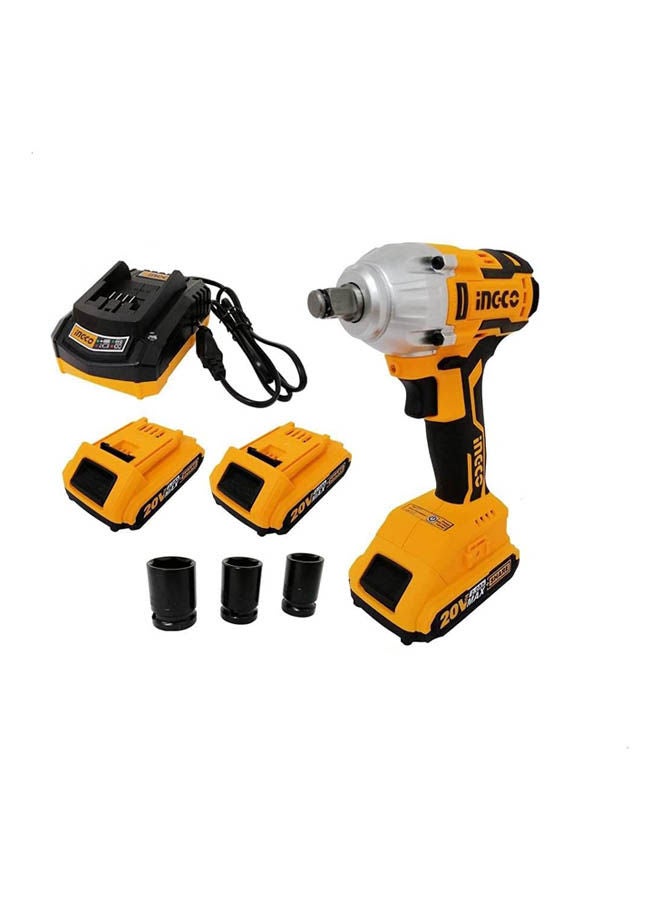 INGCO Ciwli2001 Lithium-Ion Impact Driver Set - 20 Volt Multicolour 