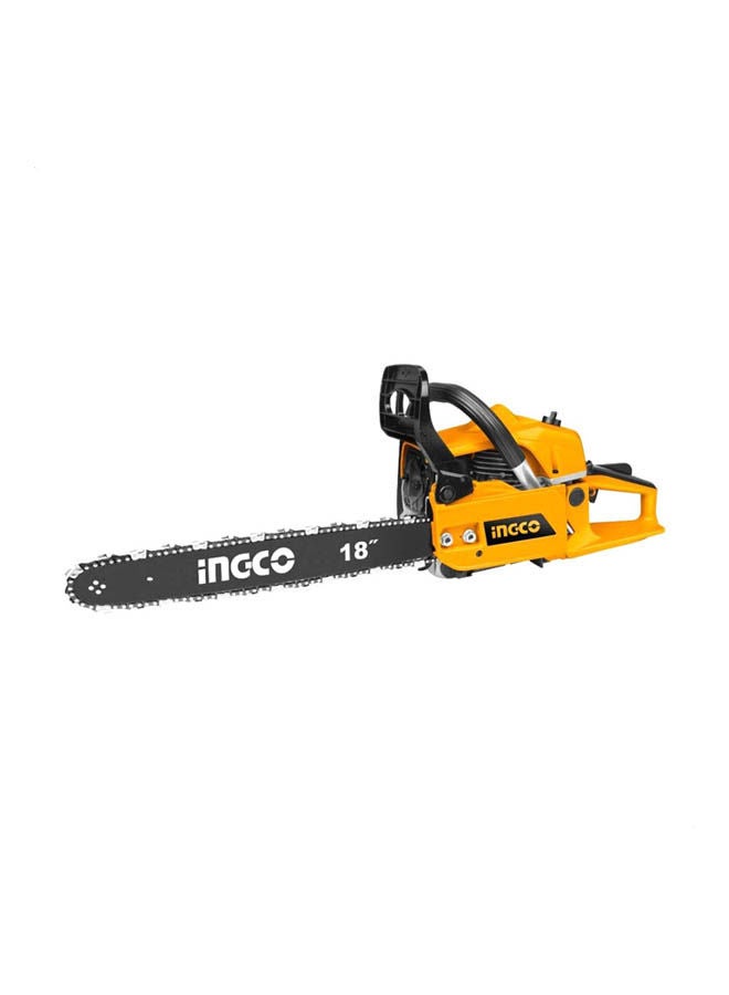 INGCO Gcs45185 Gasoline Chain Saw - 1800 Watt Yellow/Multicolour 