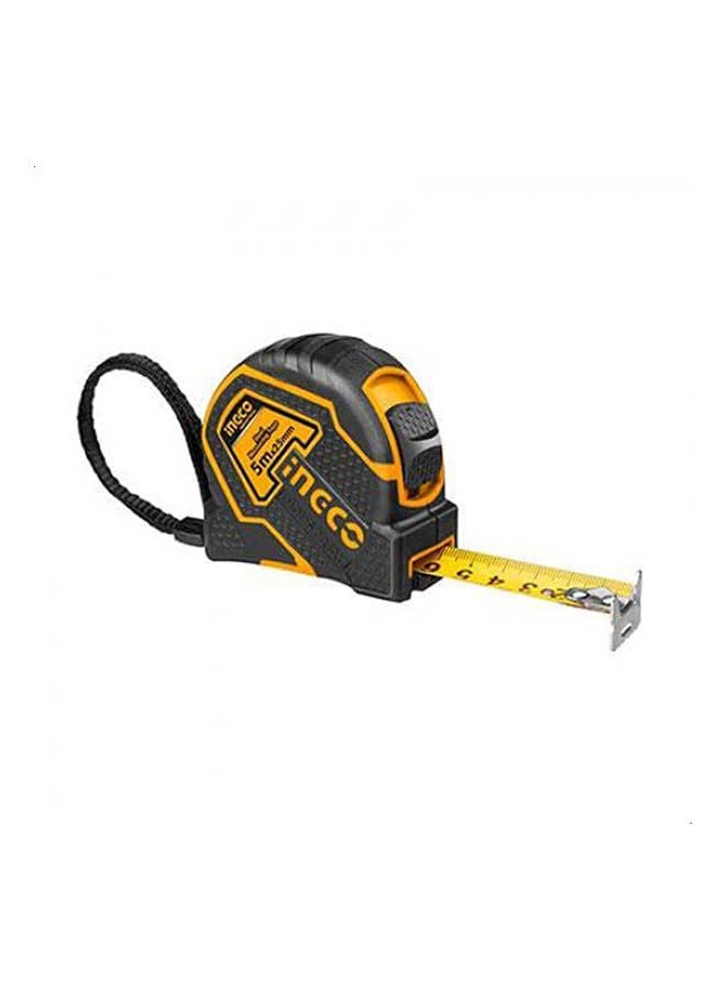 INGCO Hsmt8805 Steel Measuring Tape With Different Measuring Units - 5 Meters Black/Yellow 
