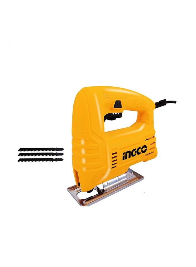 INGCO Js40028 Jigsaw With Blades Set - 400 Watt Yellow/Multicolour 