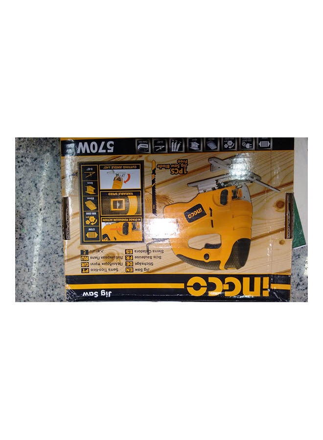 INGCO Js5708 Jig Saw (570W) Yellow/Multicolour