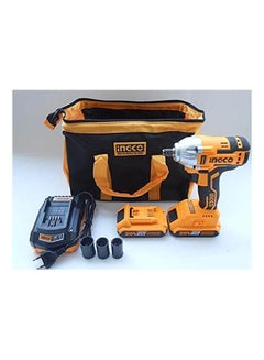 INGCO Lithium-Ion Impact Wrench 2 Battery 20V Yellow/Multicolour  - Image 2
