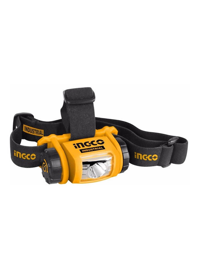 INGCO Rechargeable Headlamp With Batteries (50M) Yellow/Multicolour
