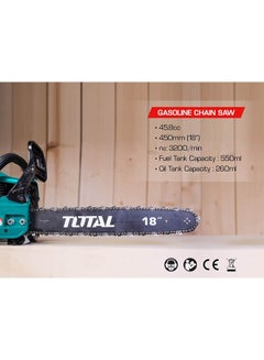 Total Tools Chainsaw Petrol - 18 Inch Multicolour  - Image 2