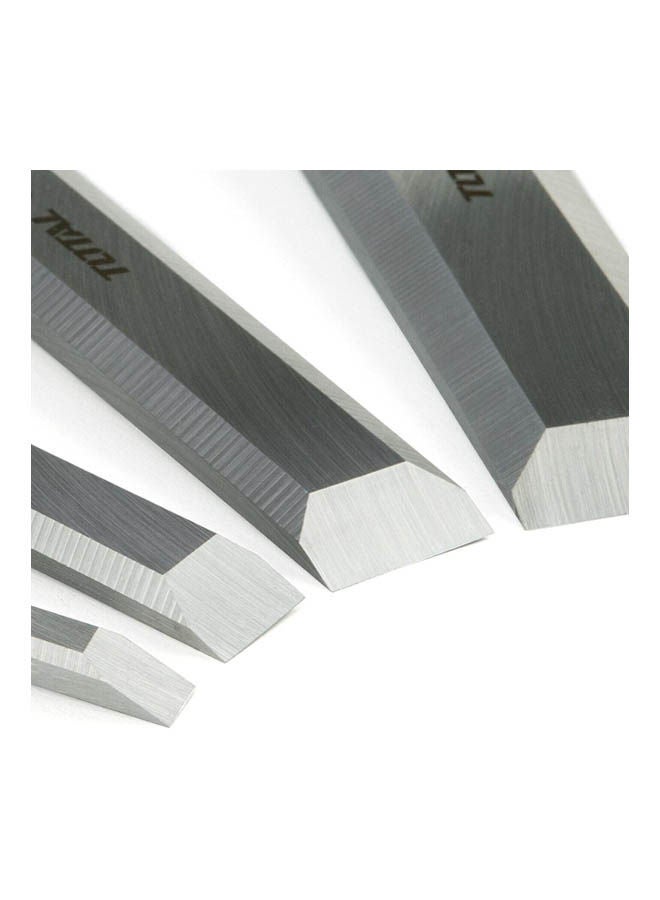 Total Tools 4 Pieces Wood Chisel Set Tht41K0401 Blue/Silver  - Image 2