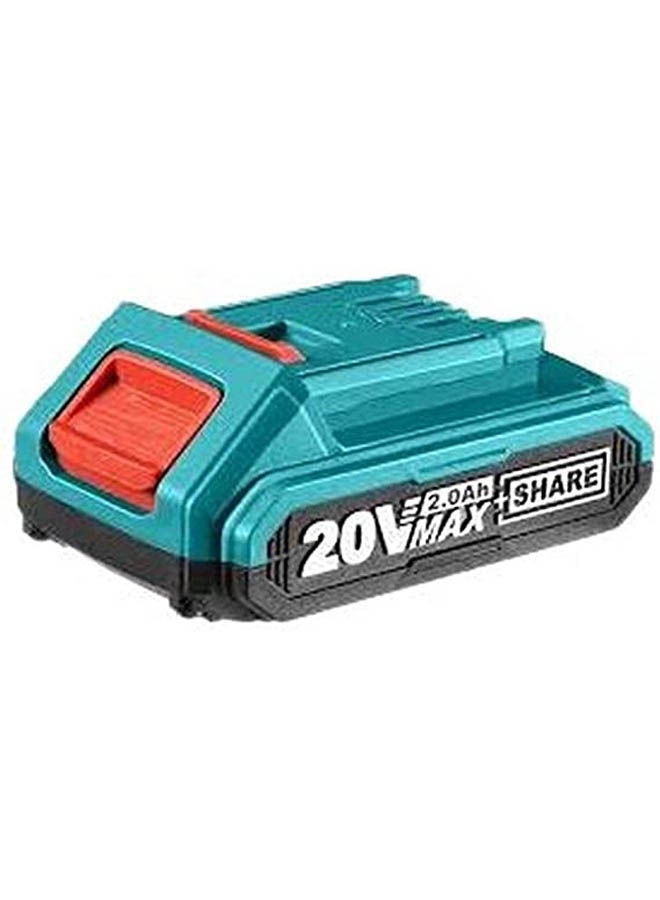 TOTAL - Lithium-Ion Battery 20 V 2 Ah Item 5469 Blue - Image 1