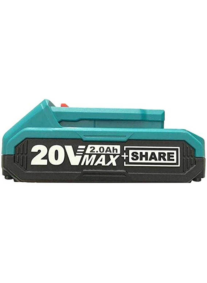 TOTAL - Lithium-Ion Battery 20 V 2 Ah Item 5469 Blue - Image 1