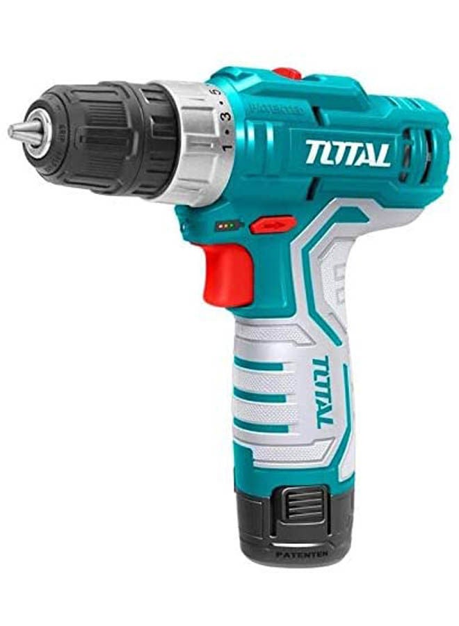 توتال تولز Cordless Drill With 2 Batteries Blue