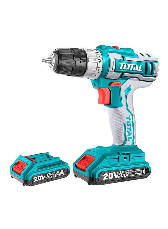 Total Tools Drill Disassemble And Connect 20 Volts Extra Battery Model:  Tdli200215 Blue