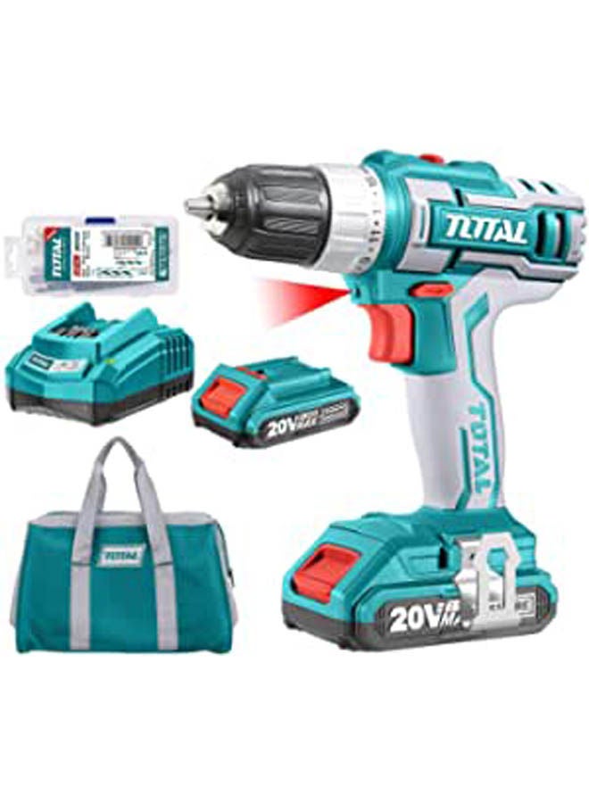 TOTAL Lithium-Ion Cordless Drill BLue 10mm - Image 1