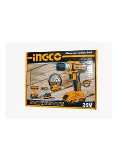 INGCO Cordless Drill Li-Ion Orange 