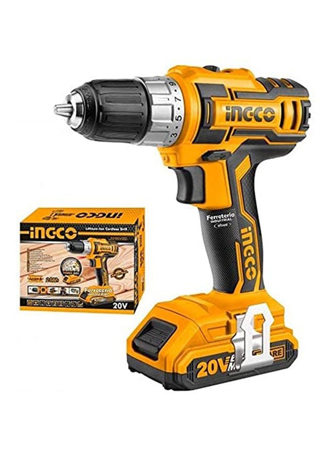INGCO Cordless Drill  With 2 Battery With 47Pcs Accessoires Multicolour 10mm  - Image 1