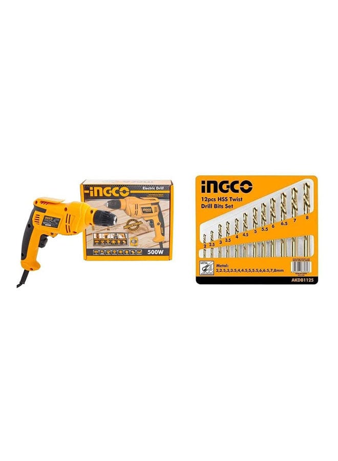 INGCO Drill 12 Steel Bit Orange  - Image 1