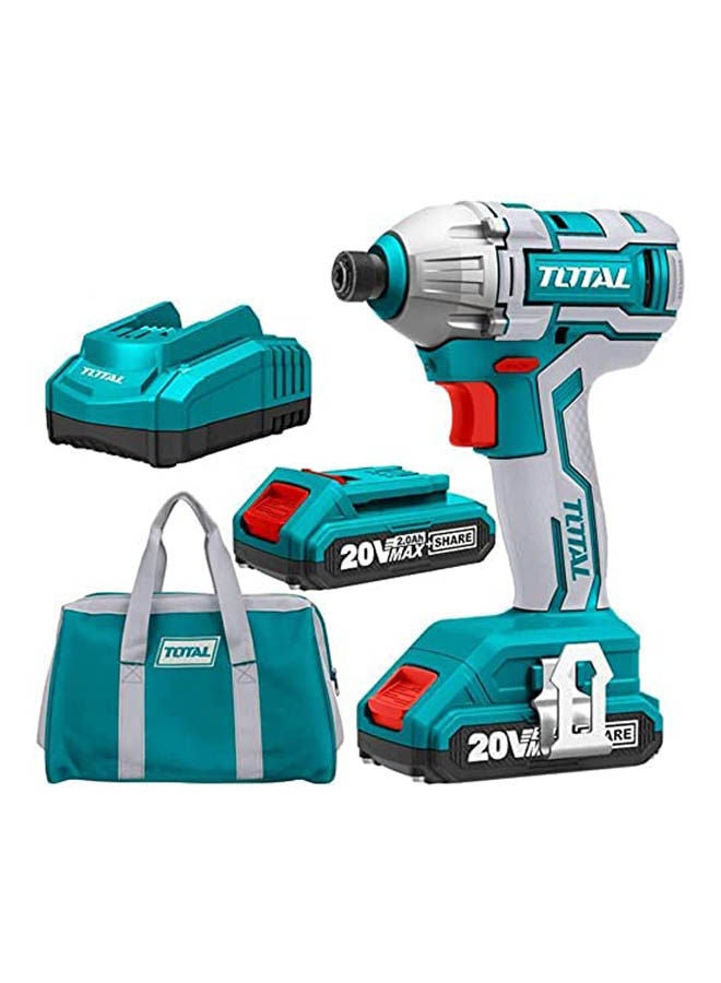 TOTAL Tirli2002 Impact Driver Li - Ion 20V 2Ah 170Nm Blue 