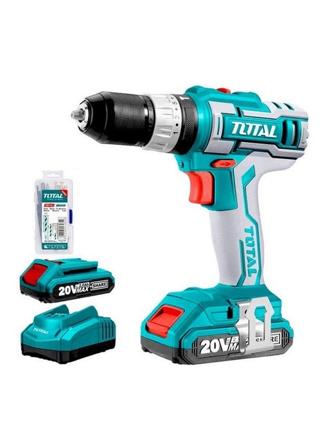 Cordless Screwdriver And Extra Battery And 47 Pieces Item 4403 Green