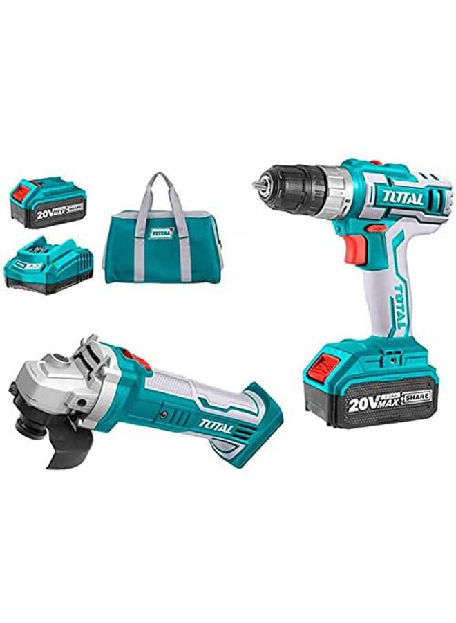 TOTAL Tools Battery Tckli2009 - Combo Kits Blue