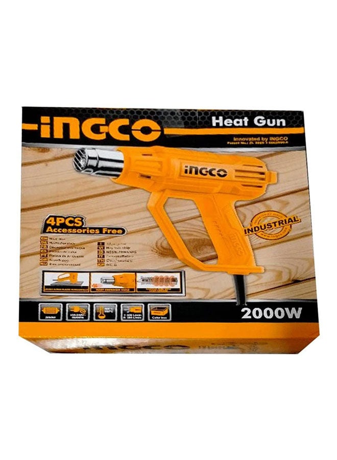 INGCO Heater Model Hg200038 Orange  - Image 1