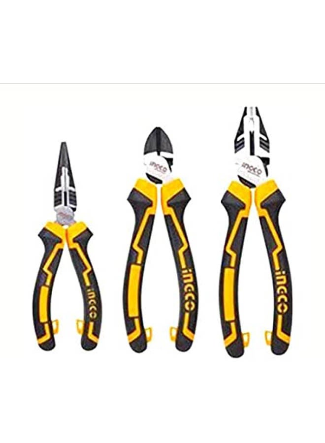 INGCO 3 Pcs High Leverage Pliers Set Multicolour  - Image 2